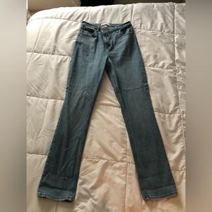 Abercrombie and Fitch Curve Love The 90s High Rise Slim Straight Jeans
